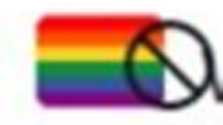 gay flag burning emojis