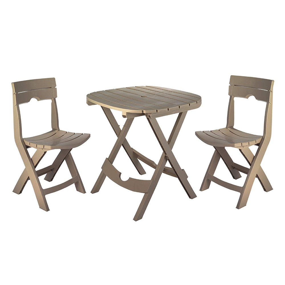 19 Best Outdoor Bistro Sets You Ll Absolutely Love 2020 Heavy Com   Resin Folding Bistro Set 