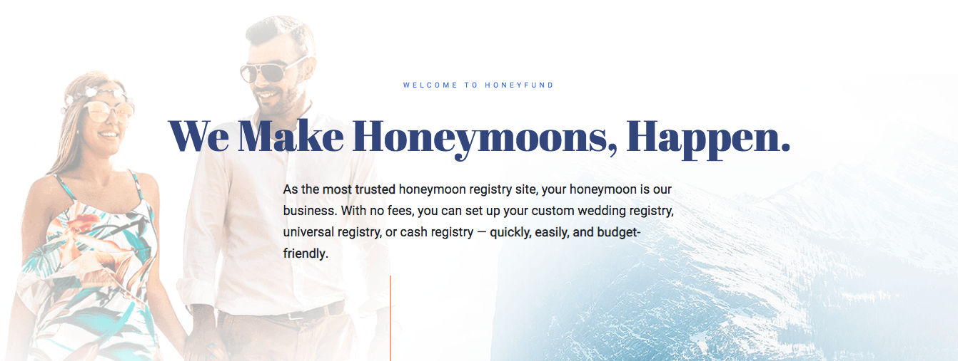 Honeyfund honeymoon registry 