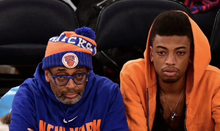 WATCH: Spike Lee updated on Knicks score by Sam Jackson 