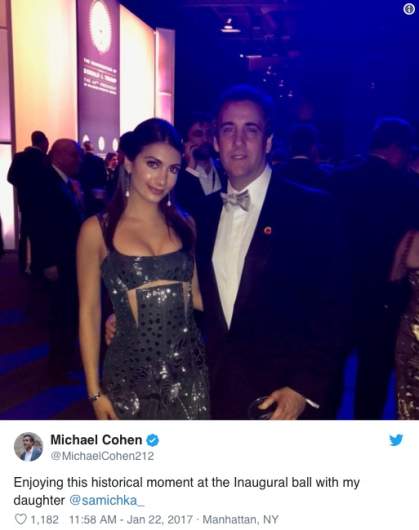 Samantha and her dad Michael Cohen