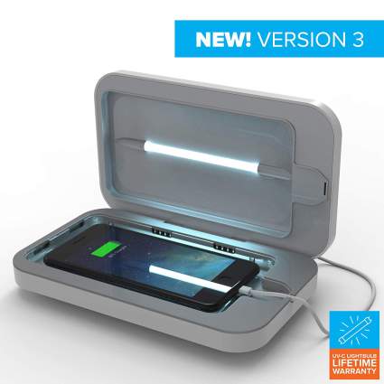 PhoneSoap 3.0 UV Sanitizer and Universal Phone Charger (White 3.0, Single)