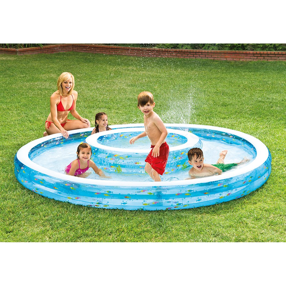 shallow inflatable pool