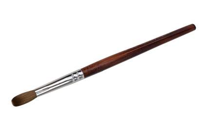 nail brush with wooden handle