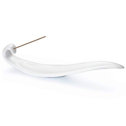 Abstract curved stick incense burner