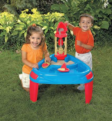 American Plastic Toys Water Wheel Play Table