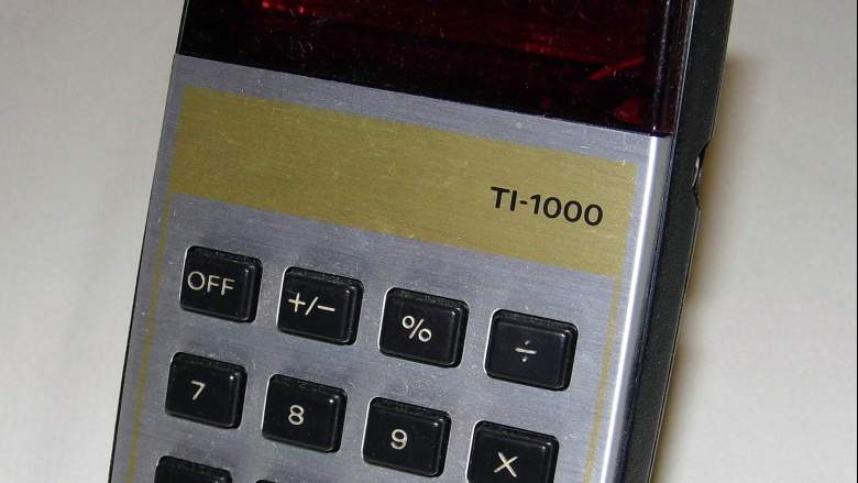 A Texas Instruments calculator