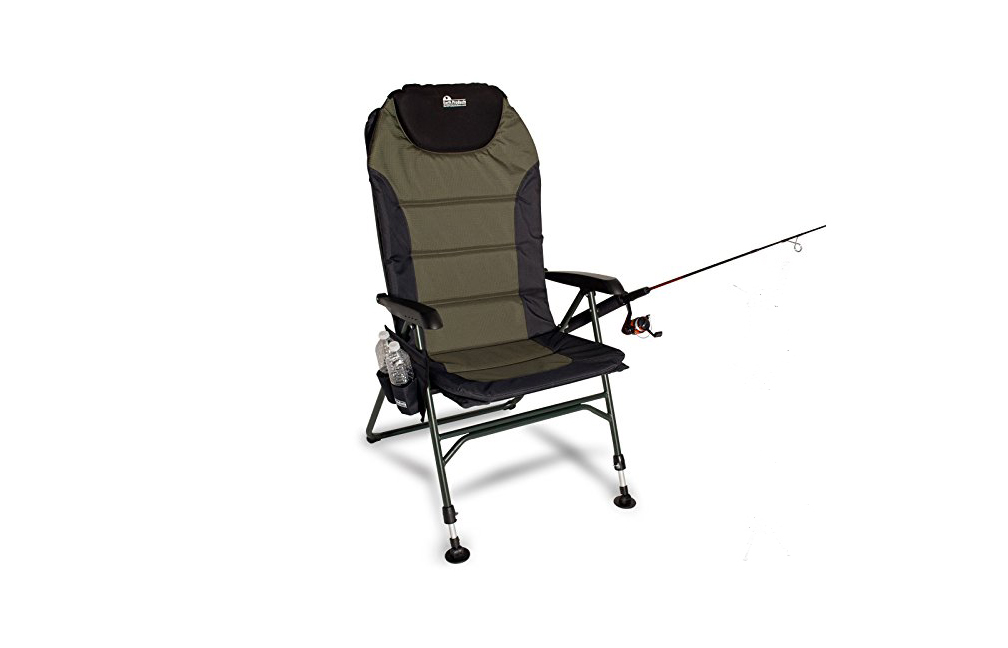 portable fishing chair with rod holder