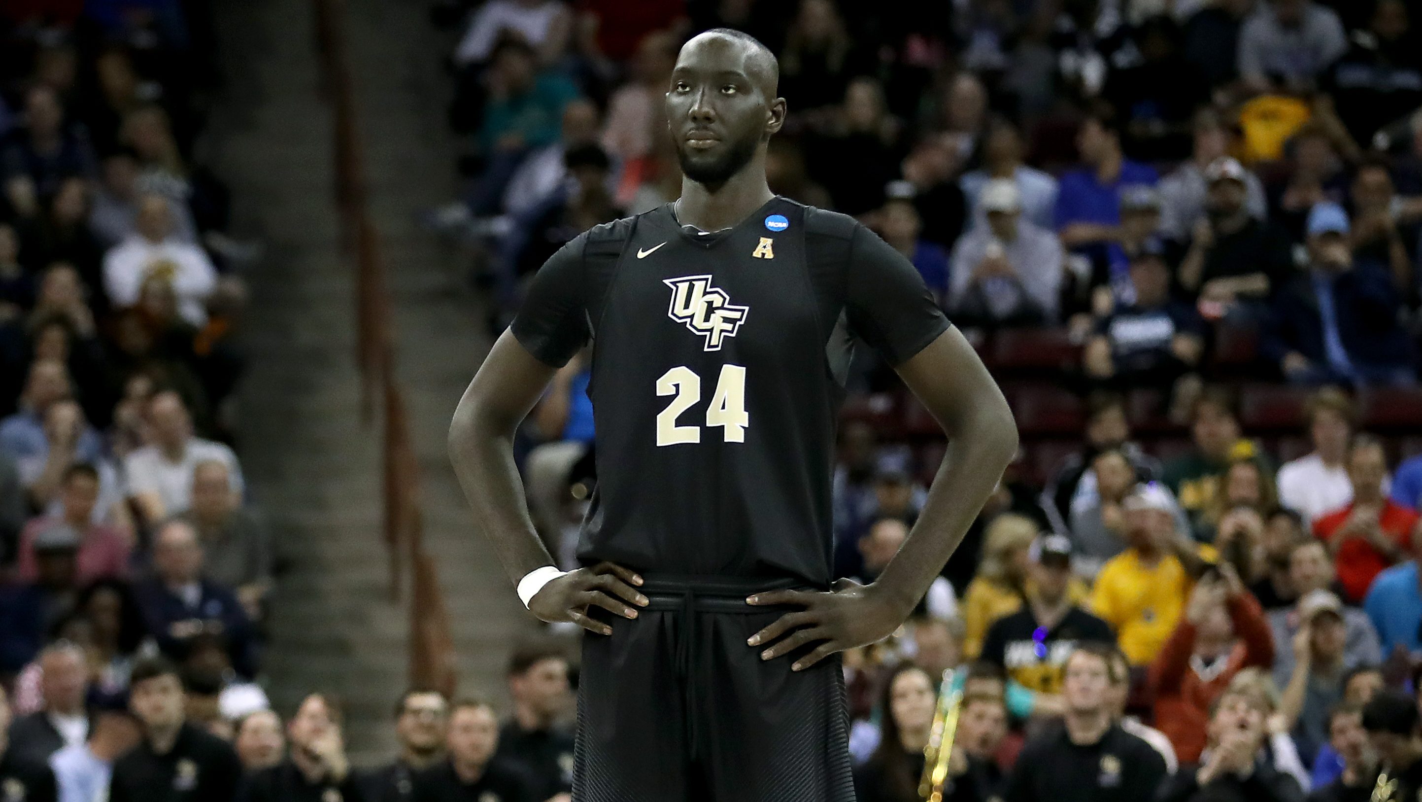 Celtics hopeful Tacko Fall discusses life in size 22 shoes on T&R