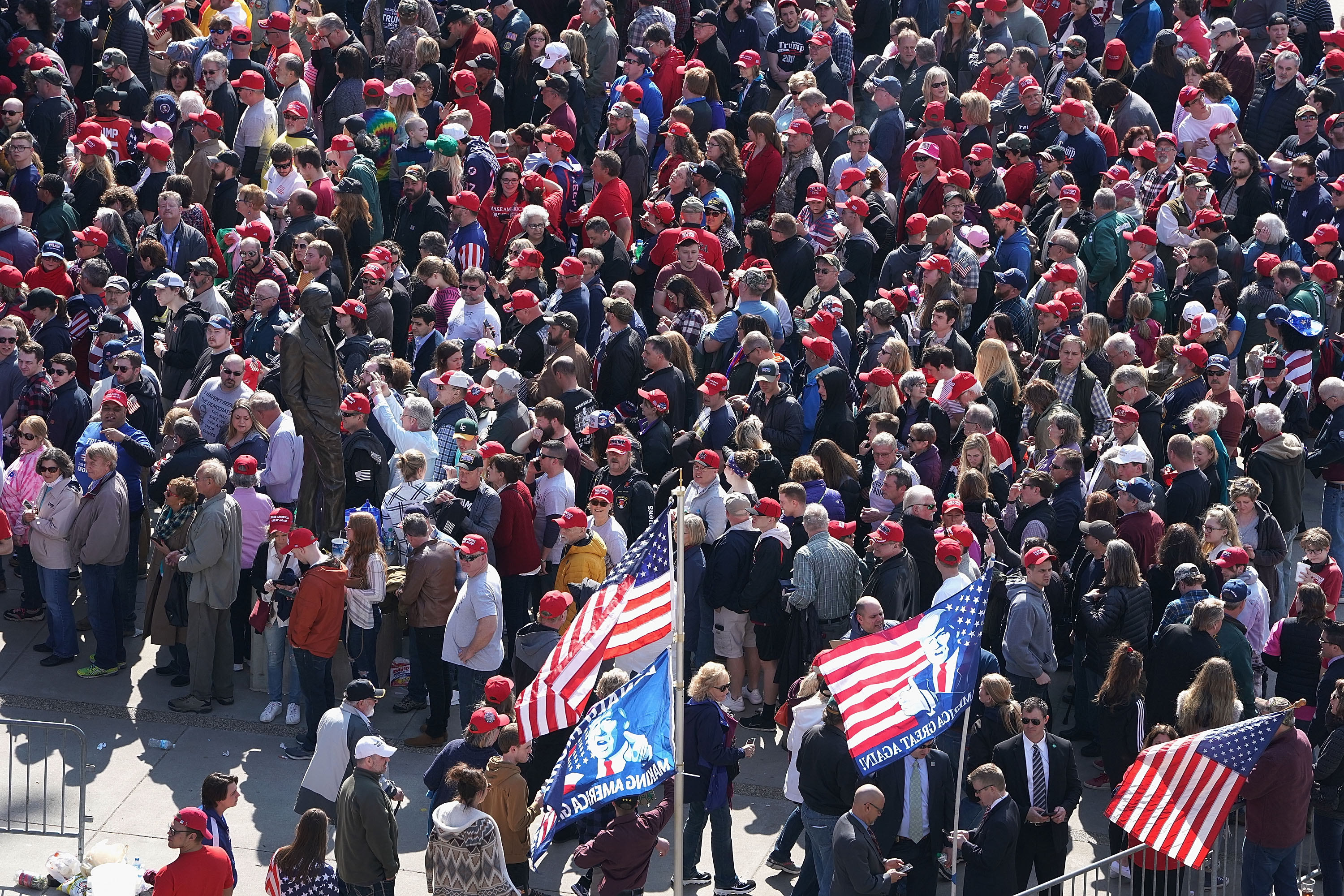 How Many People Attended Trump's Michigan Rally? [CROWD PHOTOS]