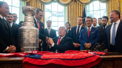 WATCH: Trump Compliments Ovechkin’s Big Hands During White House Visit