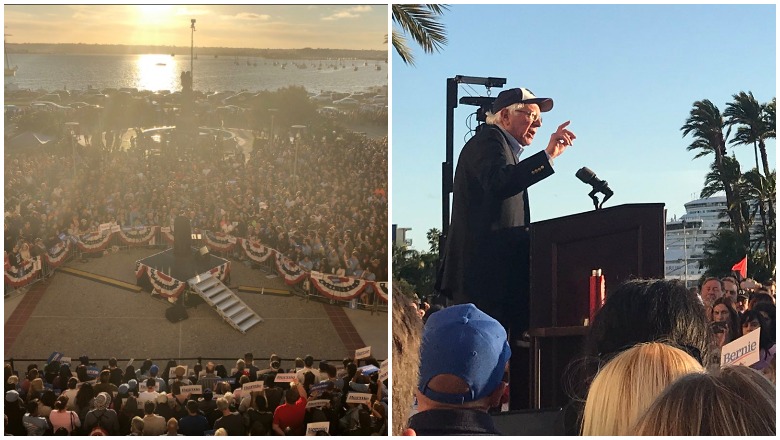 Bernie Sanders in San Diego