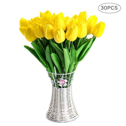 Real Touch Yellow Tulips