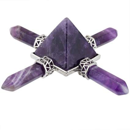 purple amethyst pyramid