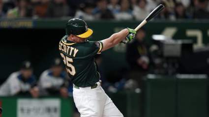 WATCH: Athletics’ Stephen Piscotty Hits First Home Run of MLB Season