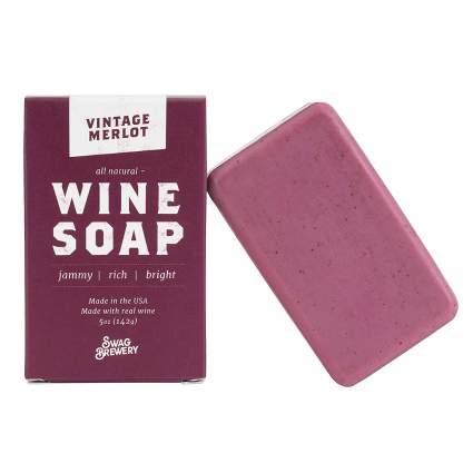 red wine soap bar