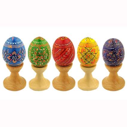 ukranian painted wooden easter eggs