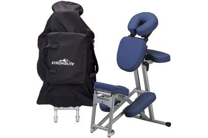 dark blue portable chair for massage