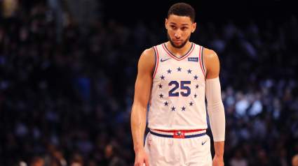 WATCH: Ben Simmons Laughs at Jared Dudley and Stares Him Down After Airball