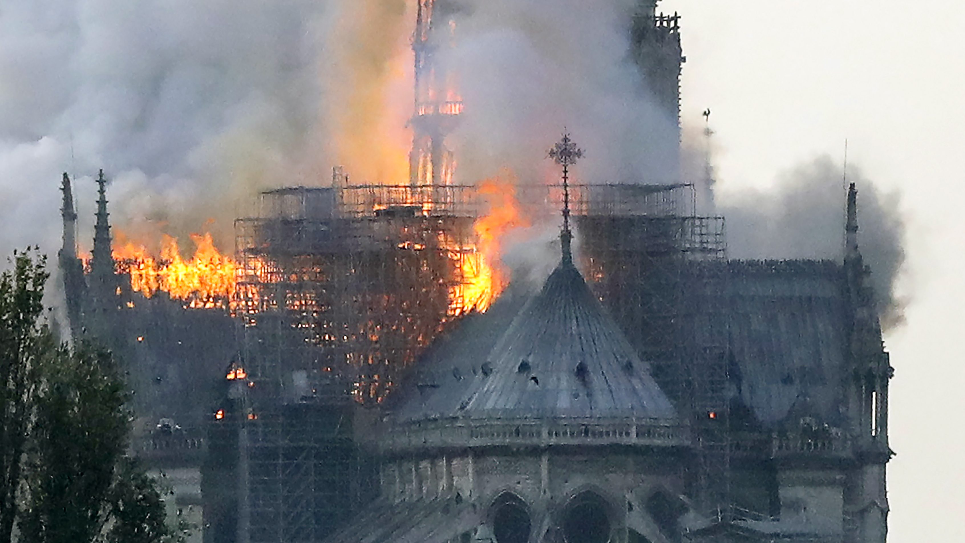 WATCH: Fire at Notre Dame Cathedral in Paris [VIDEO] | Heavy.com