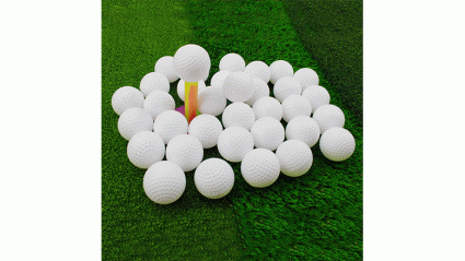 plastic hollow golf balls