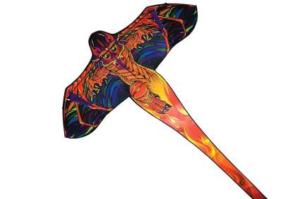 In the Breeze Fiery Dragon - Single Line Kite - Satin Polyester Fabric with Fiberglass - Kite Line and Bag Included