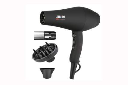 black infrared hair dryer and diffuser
