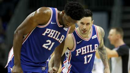 WATCH: 76ers’ Joel Embiid Kisses JJ Redick’s Elbow