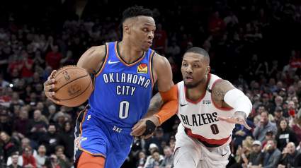 WATCH: Lillard and Westbrook Start Near Brawl In Thunder vs Blazers Showdown