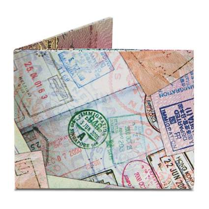 Passport stamp wallet