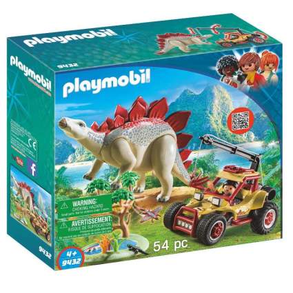 Playmobil Explorer Vehicle with Stegosaurus Building Set