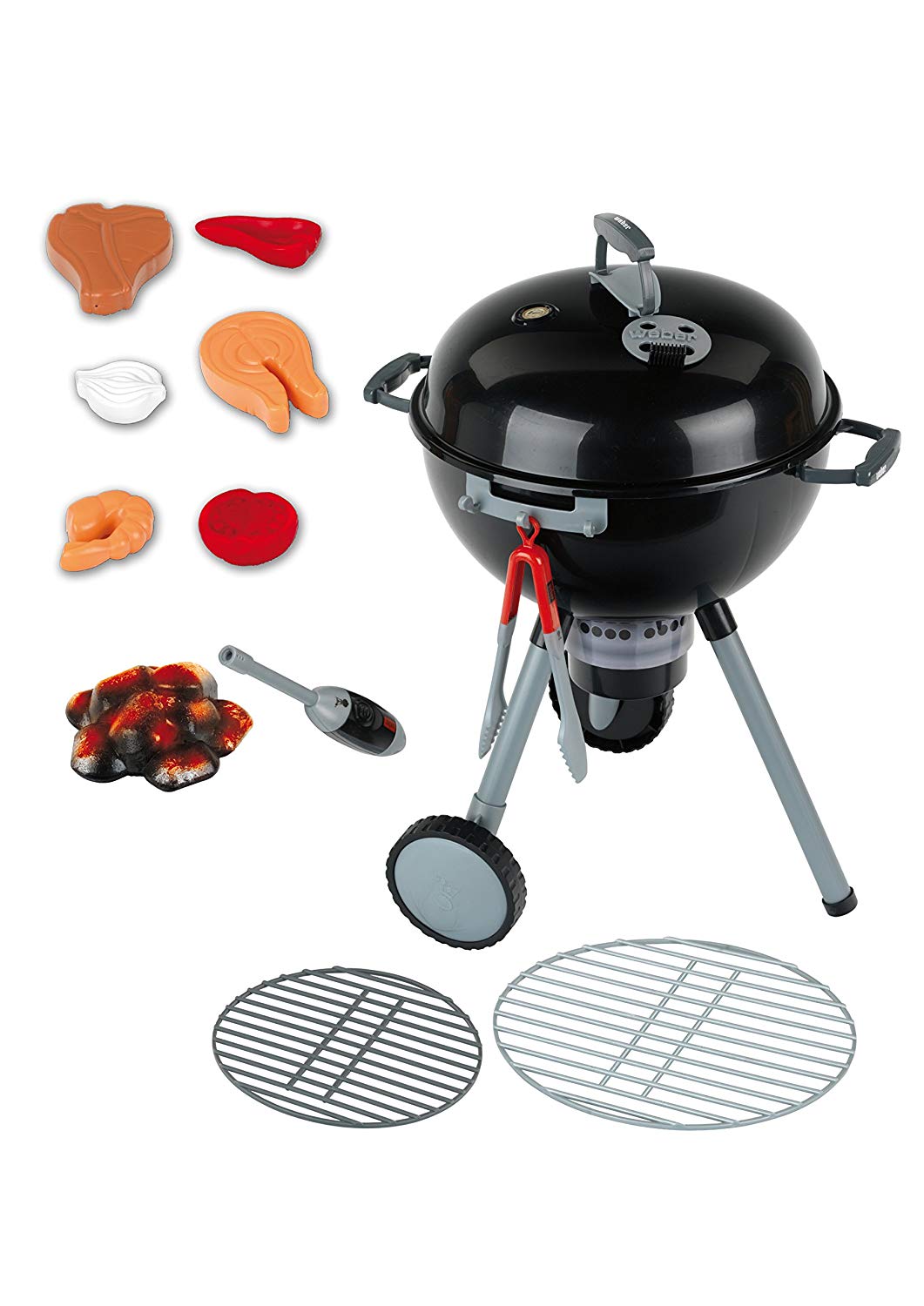 Kid BBQ Grill Pretend Play Toy Kitchen Barbecue Food Cooking Set Light & Smoke 