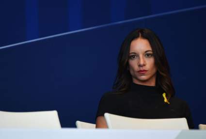 Tiger Woods & Girlfriend Erica Herman Hug After The Masters