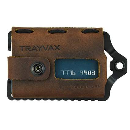 Leather Trayvax wallet