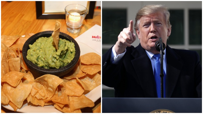 trump and avocados