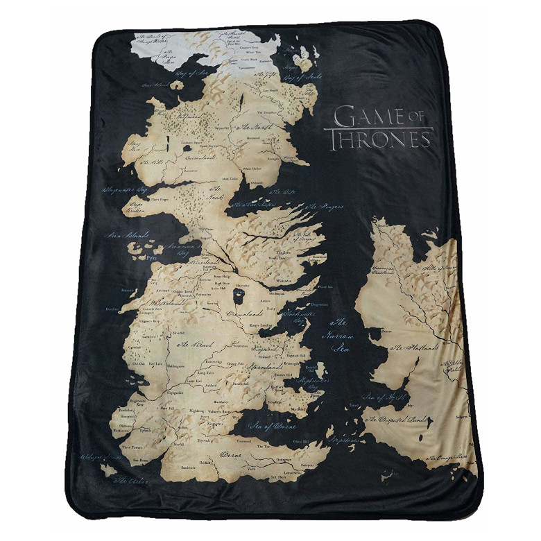 Game of Thrones Stark and Targaryen Reversible Fleece Blanket 