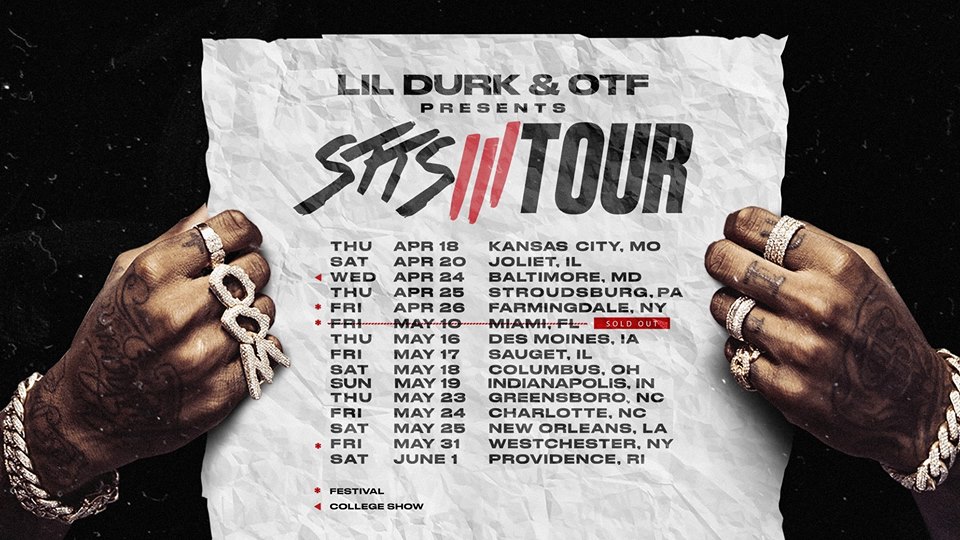 lil durk last tour