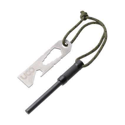 UCO Survival Fire Striker with Tether and Multitool