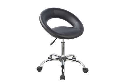Black scoop chair