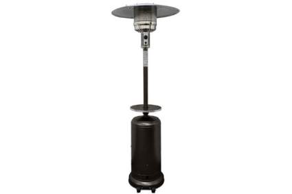AZ Patio Heaters Hammered Bronze Tall Patio Heater with Table