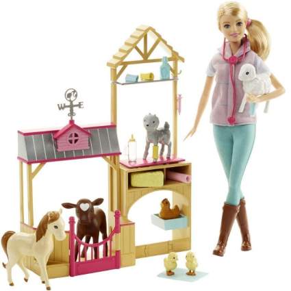 Barbie Careers Farm Vet Doll & Playset