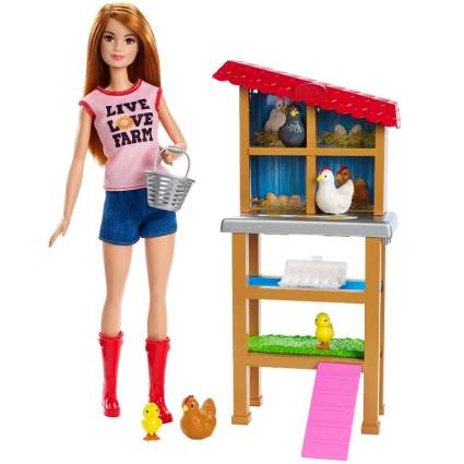 Barbie Chicken Farmer Doll & Playset 