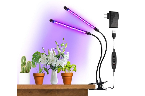 Apollo Horticulture Purple Reign 150 Watt Clip Lamp Grow Light for Plant Growing 