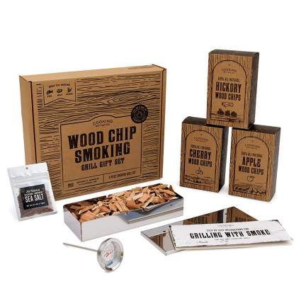 box gift set of different wood chips