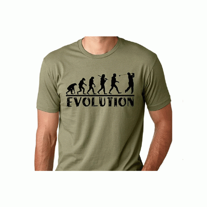 evolution golf t shirt