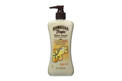 tan bottle of Hawaiian Tropic