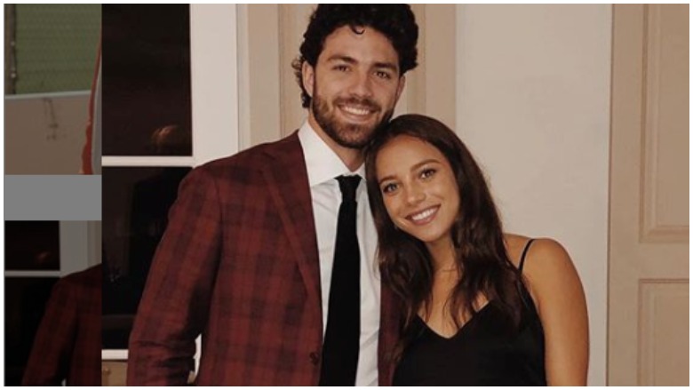 How did Dansby Swanson meet his fiancée Mallory Pugh?
