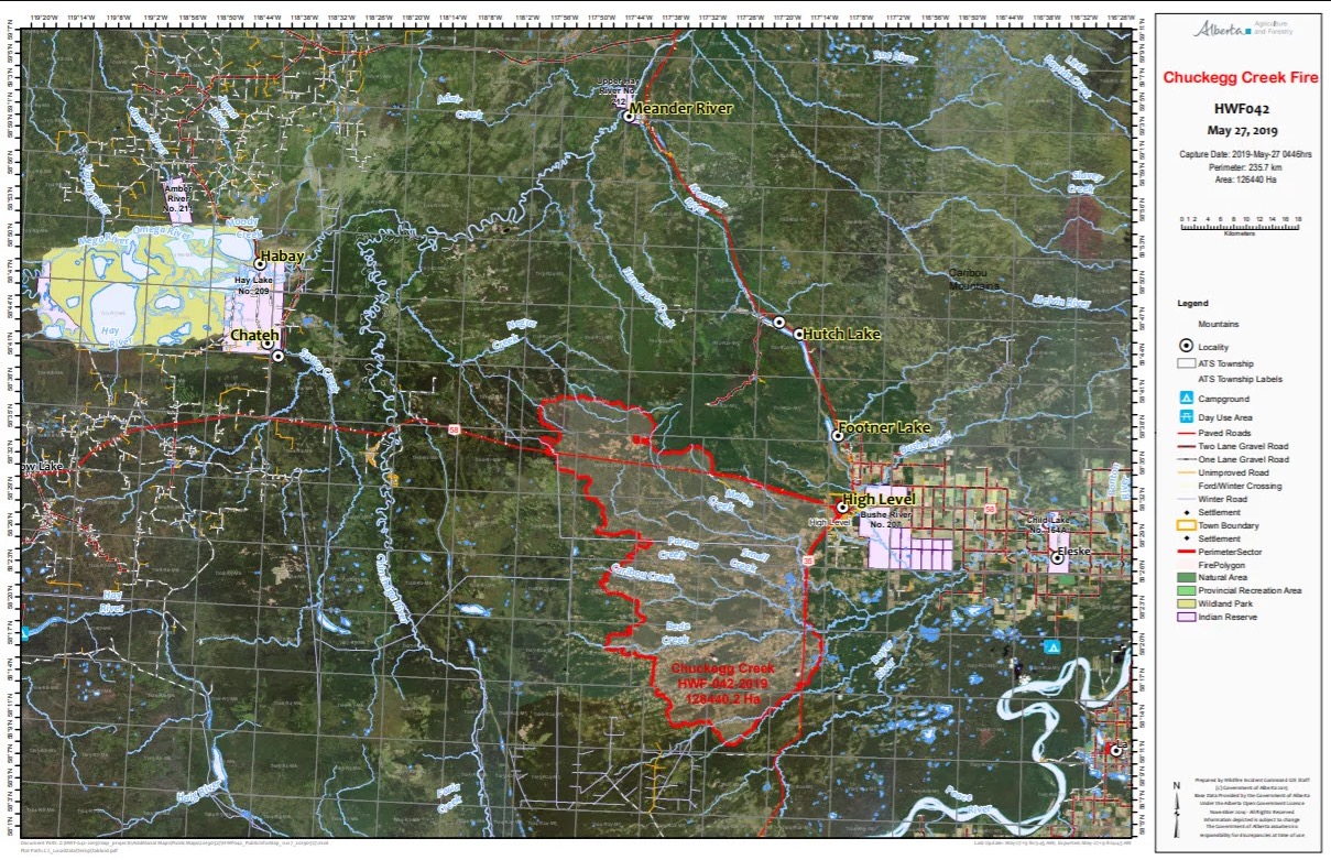 Alberta Fire Map Evacuations Near Me For High Level More   Screen Shot 2019 05 27 At 1.24.39 Pm 