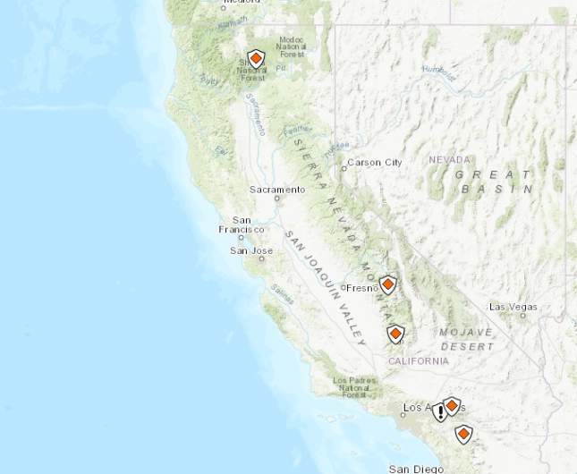 California Fire Map: Fires Near Me in Los Angeles & More | Heavy.com