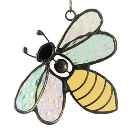 Stained Glass Bumble Bee Ornament